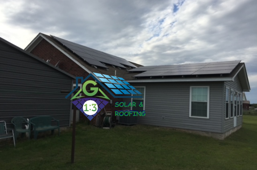 Rooftop solar system, new roof install in Duncan, OK